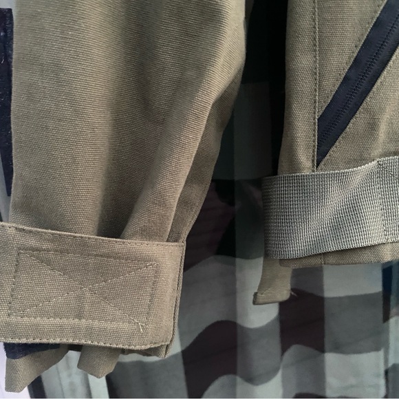 UNM Canvas Utility Jacket Size Large Full Zip+Snap Multi-Pocketed Tan - Picture 4 of 16